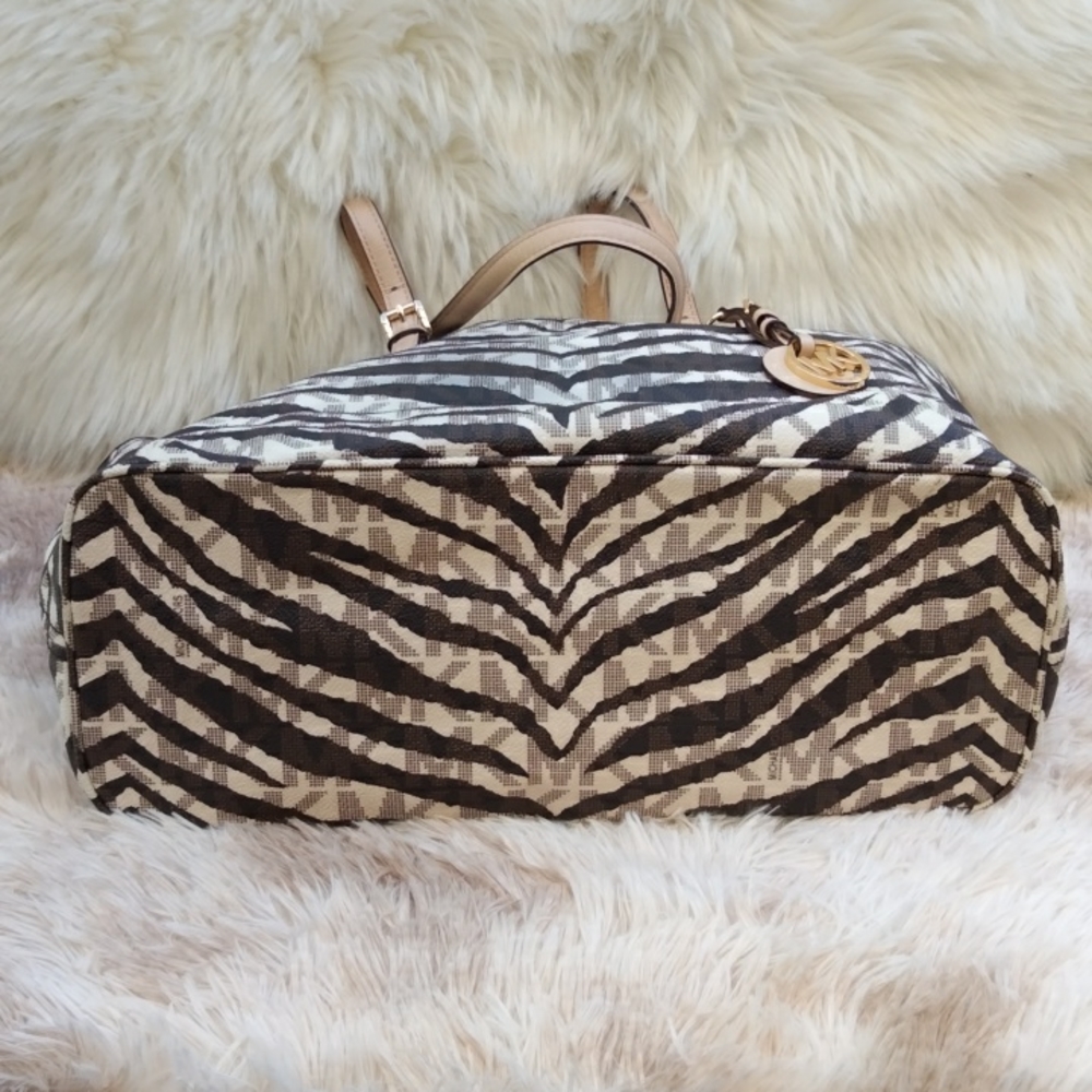 Michael Kors Zebra Print Tote - Picture 9 of 11
